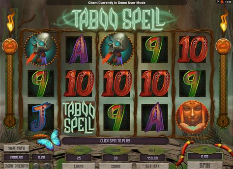 Играть бесплатно в игровой автомат Taboo Spell (Запретное Заклинание)